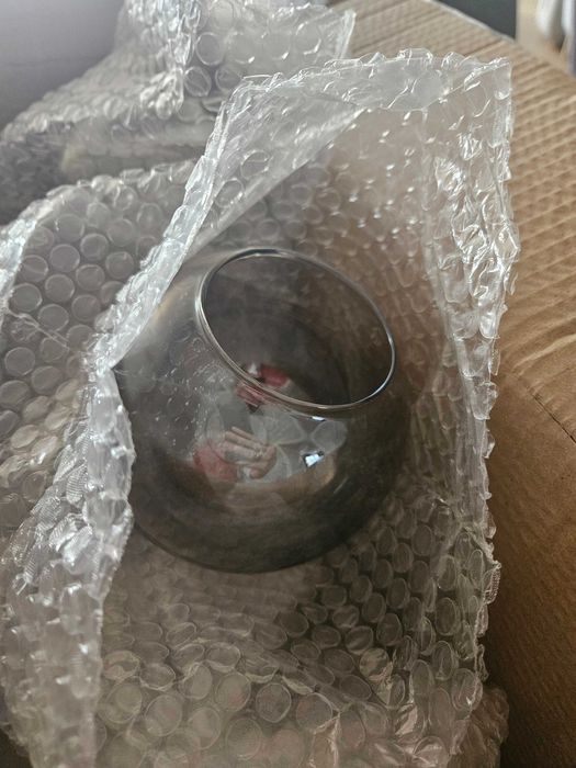 klosz do lampy dymione szkło, 13cm, 6szt