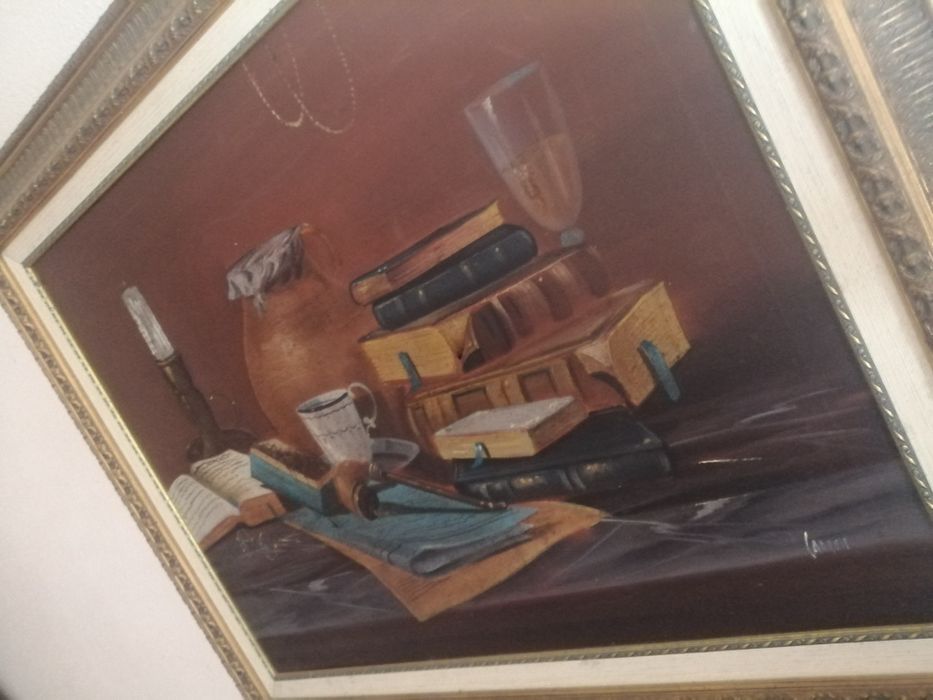 Quadro a óleo de Teixeira Cardoso