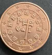 Moeda 5 cêntimos COBRE 2002