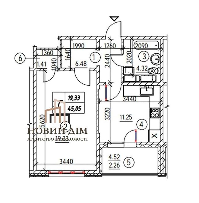БЕЗ % ЖК Навігатор 2, 1к, 45,05м2, 18/24пов,єОселя,єВідновл. ТЕРМІНОВО