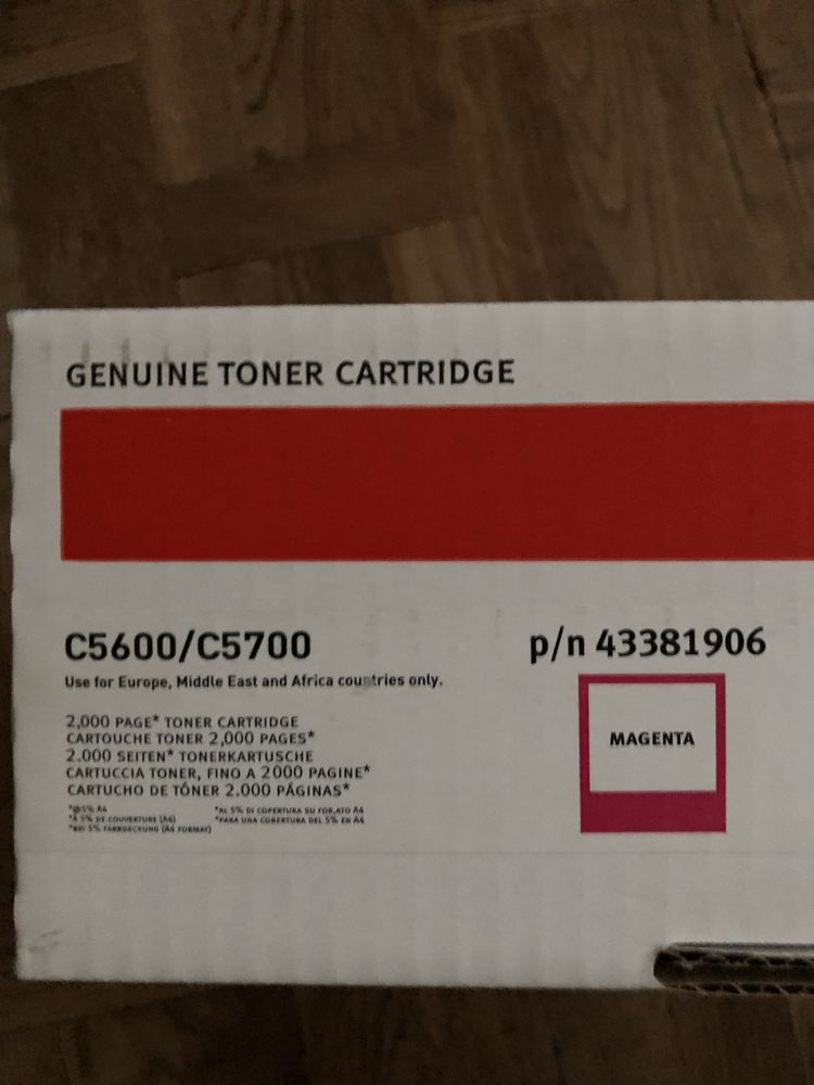 Toner magenta oki C5600, C5700