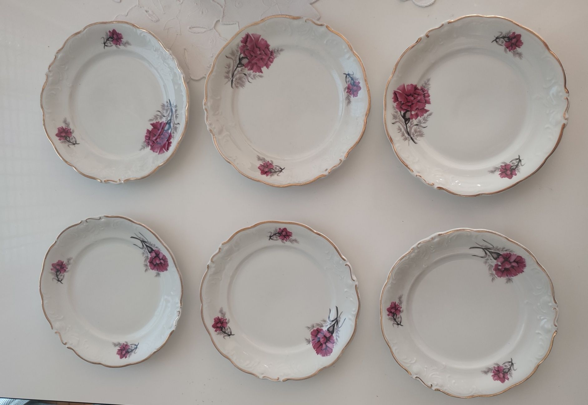 Talerzyki deserowe ceramiczne Huta Walbrzych