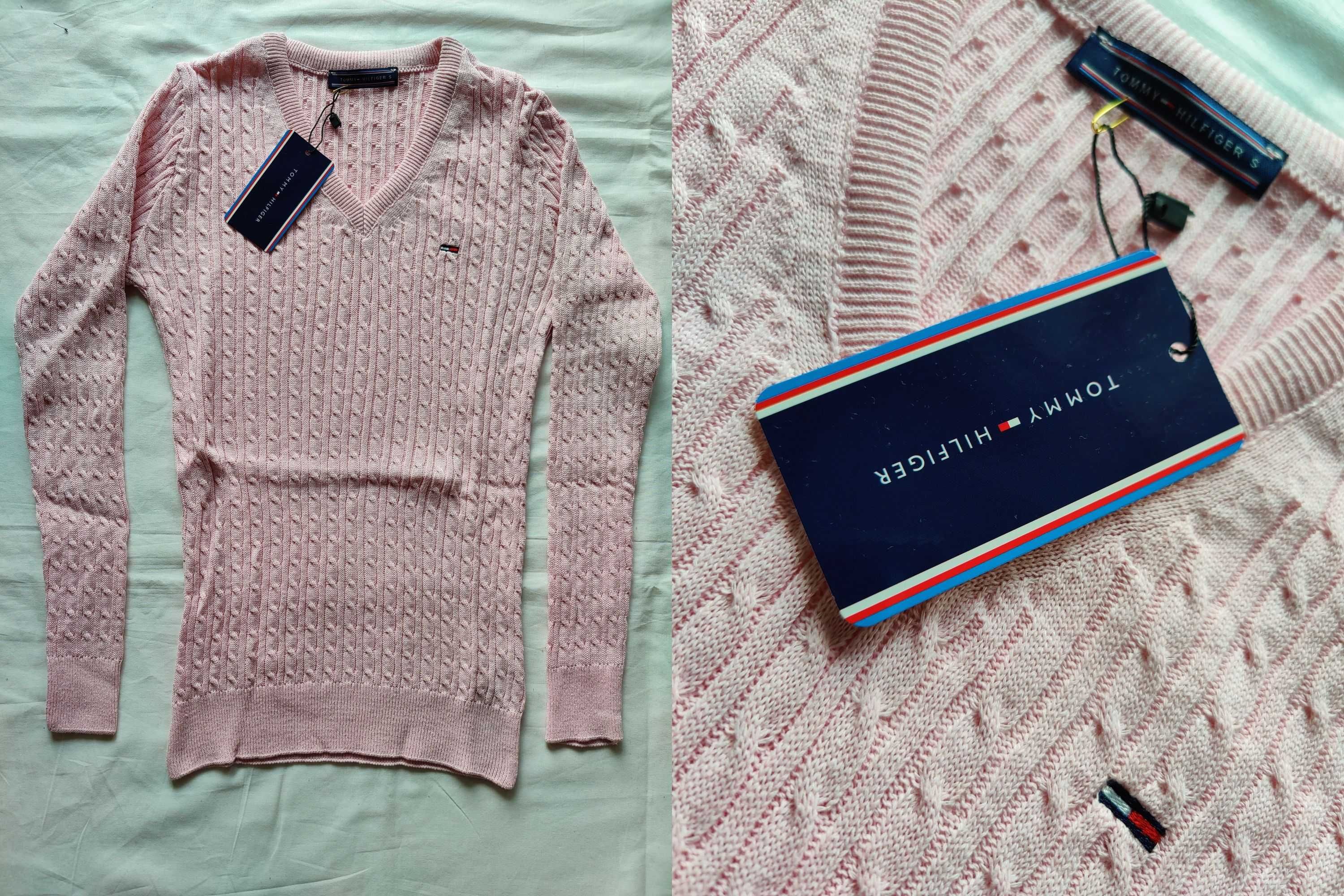 Swetr damski Tommy Hilfiger nowość warkocz sweterek swetry S-XXL