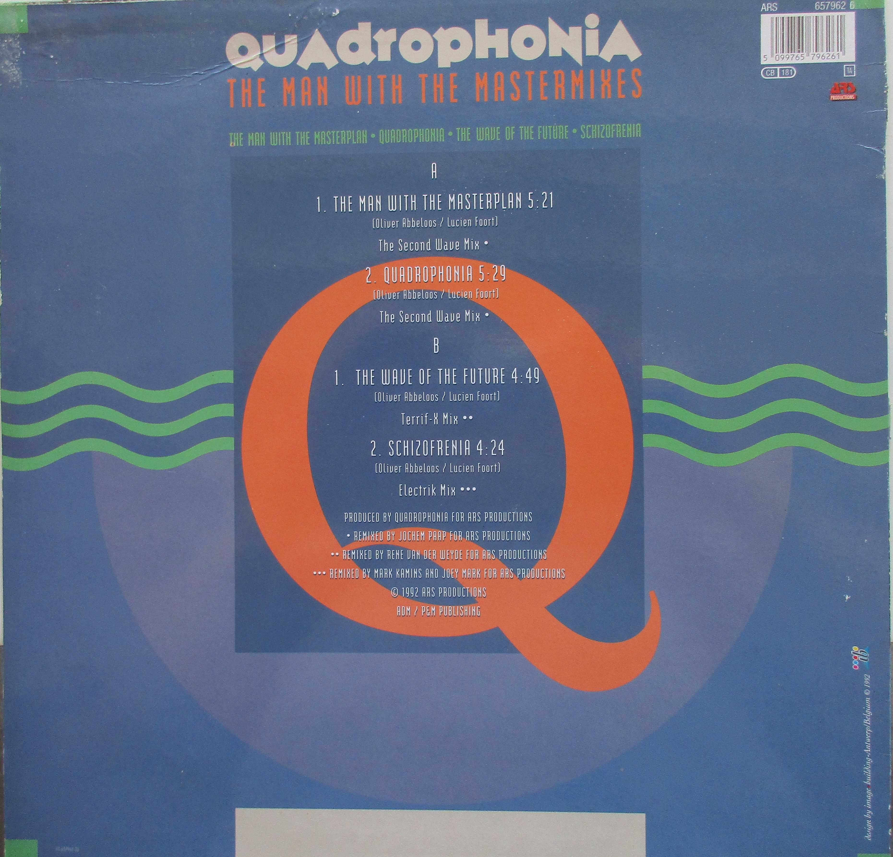 Quadrophonia - - - - - The Man With The Mastermixes - - - -Maxi Single