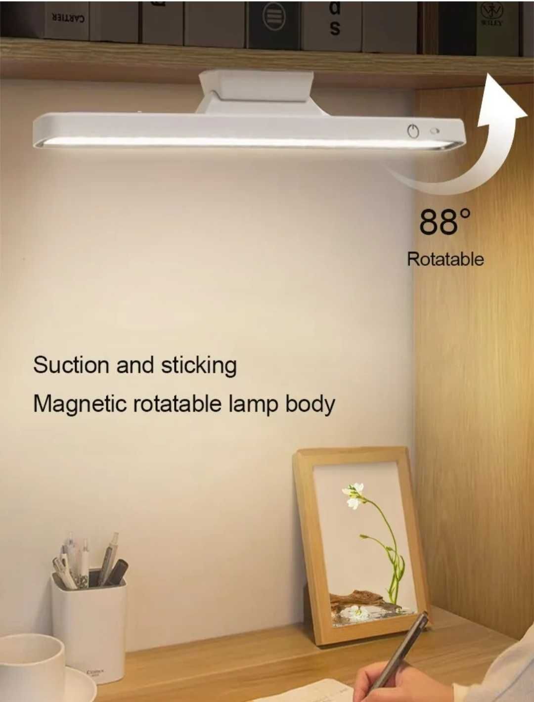 Лампа акумуляторна Magnetic Stepless Dimming Charging Desk Lamp+пульт