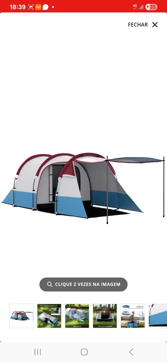 Tenda OUTSUNNY para 4px