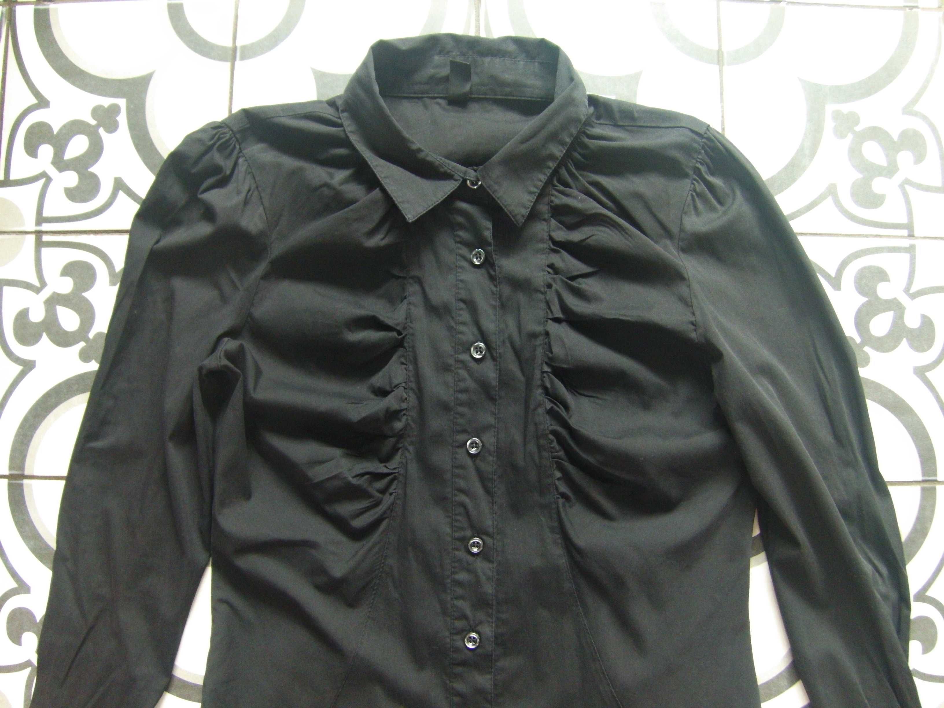 Сорочка / рубашка Vero Moda блуза блузка (черная) удлиненная