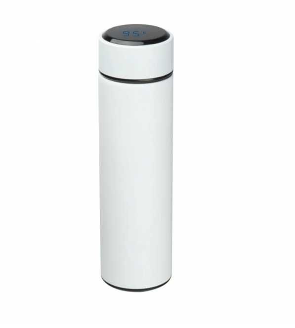 Kubek termiczny termos z wyświetlaczem LCD 500ml biały