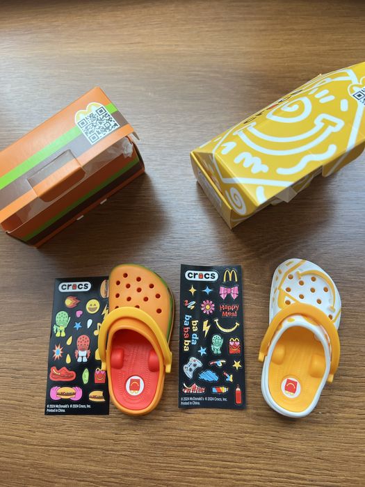 Іграшки Брелоки Крокс Макдональдс Тапочки Crocs McDonald's Happy Meal