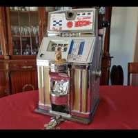Slot machine antiga - RARA de museu a FUNCIONAR!