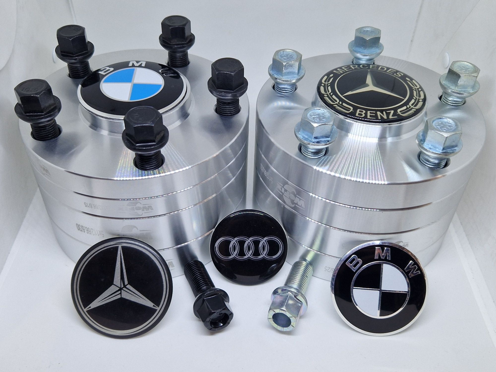 Алюминиевые кованые проставки сквозные для дисков BMW/Mercedes/Audi