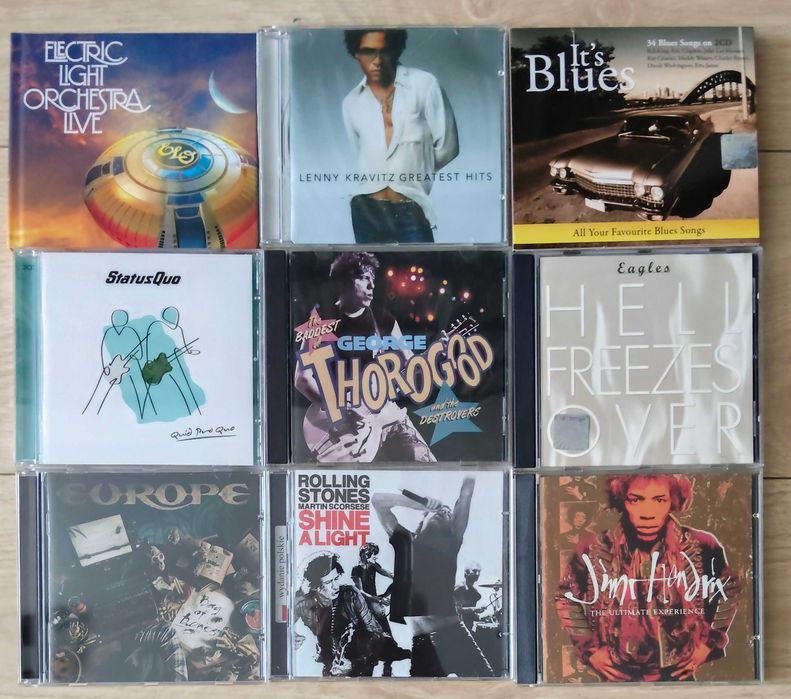 Płyty CD z muzyką ROCK 7 pakietów po 9CD