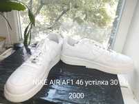 Кросівки для чоловіків, розмір 46,NIKE AIR AF1, устілка 30 см ЗНИЖКА