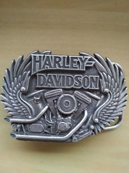 klamra harley davidson postrzepiona motor skrzydła