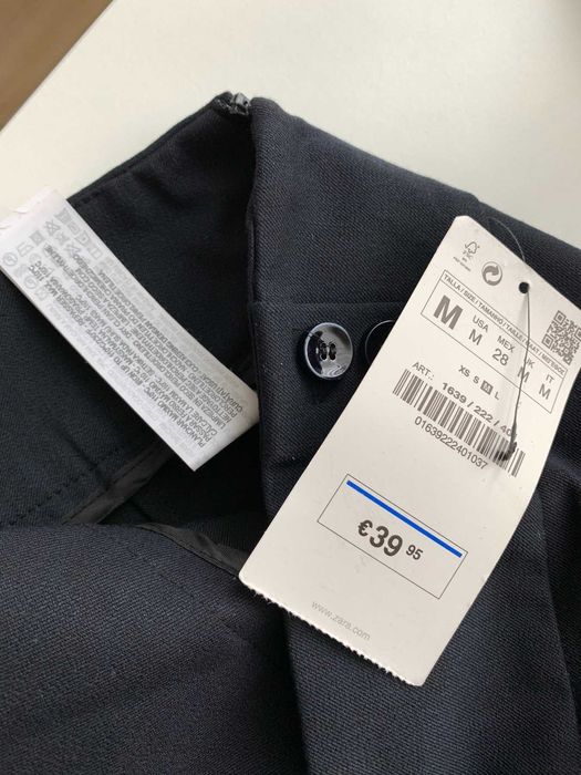 Нові теплі брюки класичні сині фірмові Zara basic M