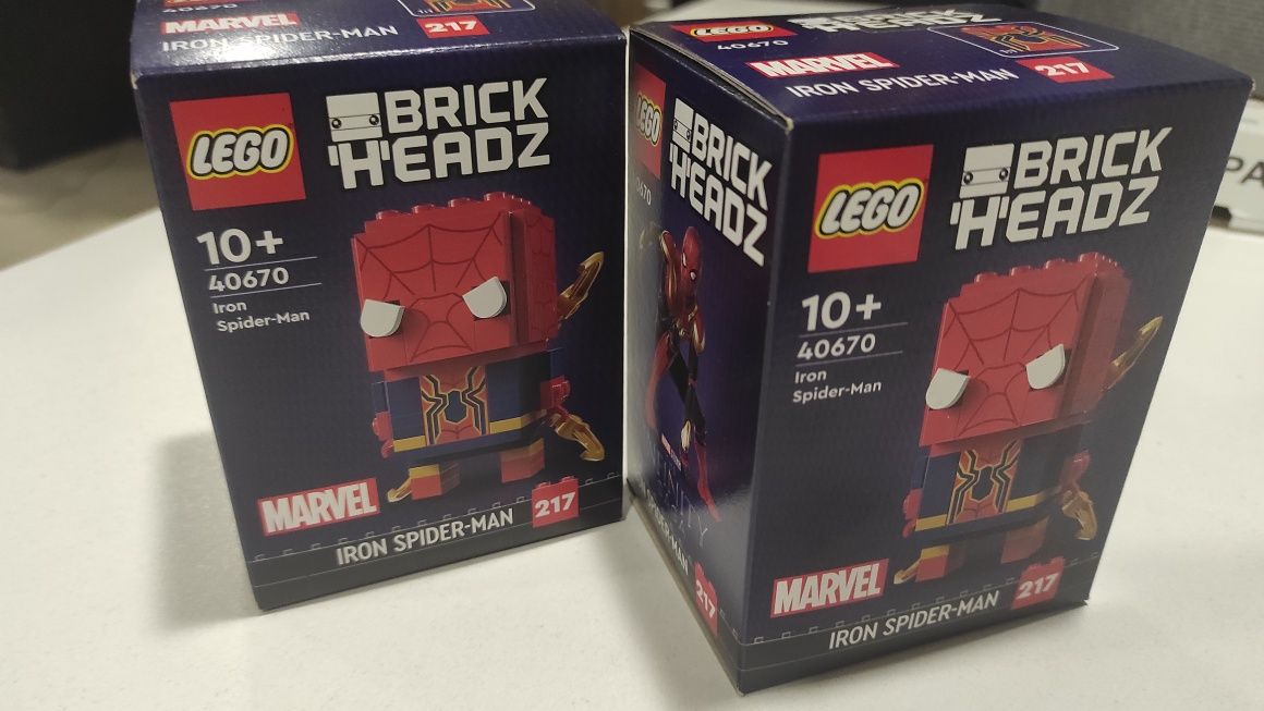 Конструктор LEGO BRICK HEADZ 40670 Железный Человек-паук (91 Деталь)