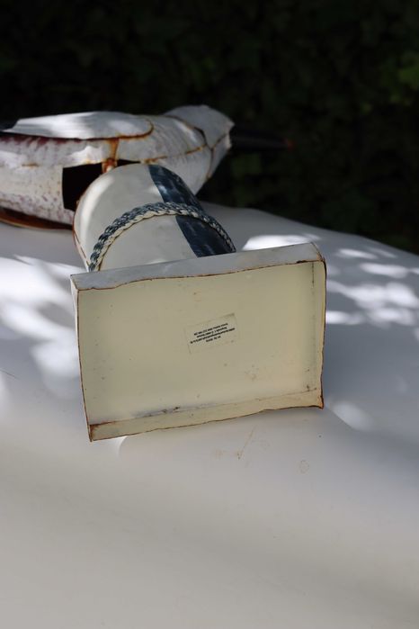 Metalowy ptak figurka do ogrodu Mewa