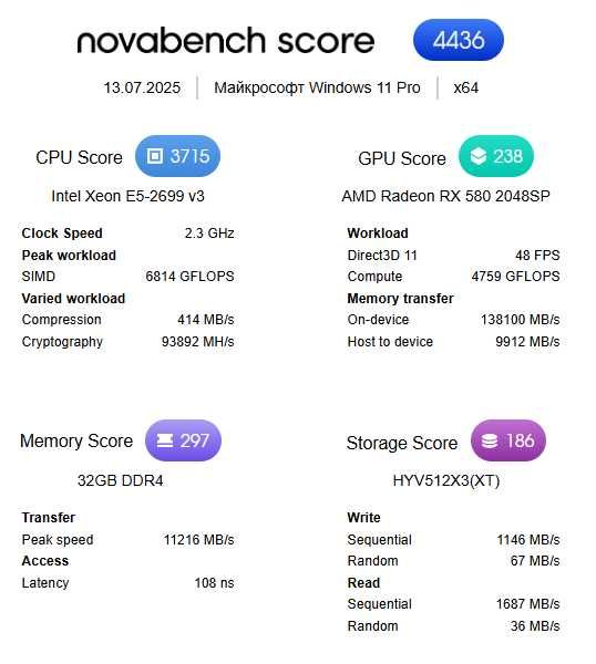 Потужний комплект Dual-Х99 Xeon 2699v3/32ГБ DDR4/512 ГБ NVME—36 ядер!