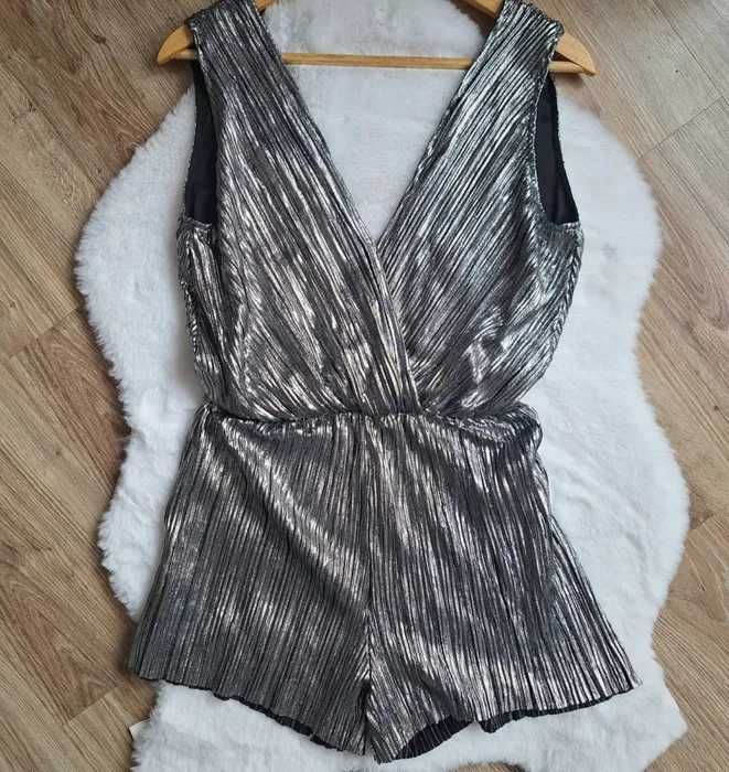 Elegancki srebrny kombinezon Noisy May 36 na festiwal impreze