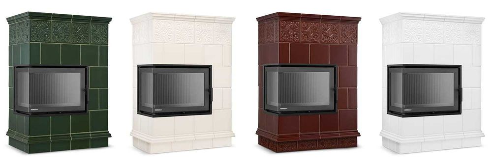 Piec kominek piecyk kaflowy ceramiczny obudowa kominkowa narożny PORTO