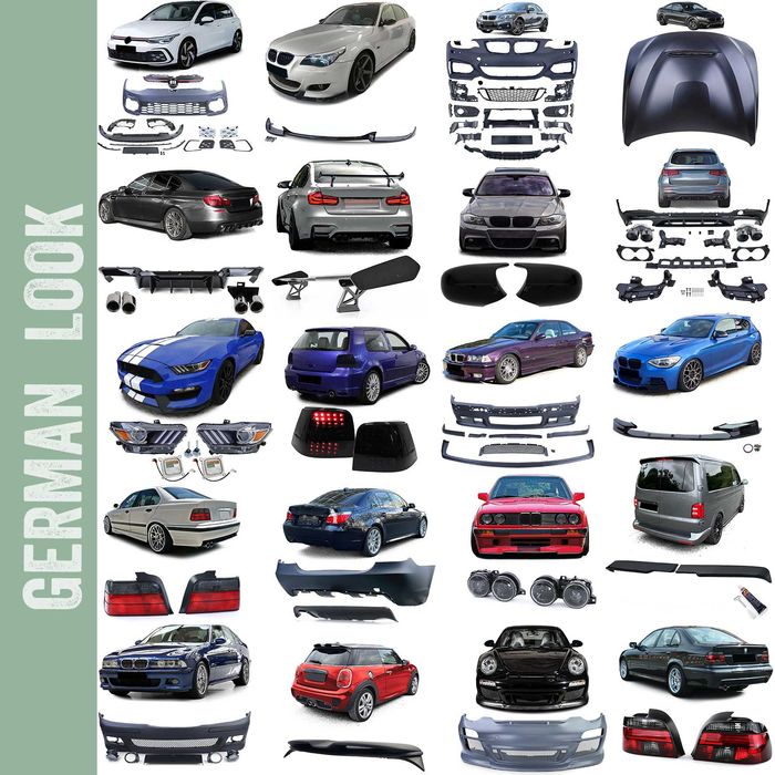 Peças tuning para carros alemães para choques lip aileron coilovers