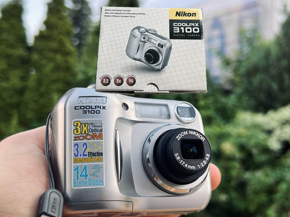 Aparat cyfrowy Nikon Coolpix 3100 + pudełko STAN KOLEKCJONERSKI