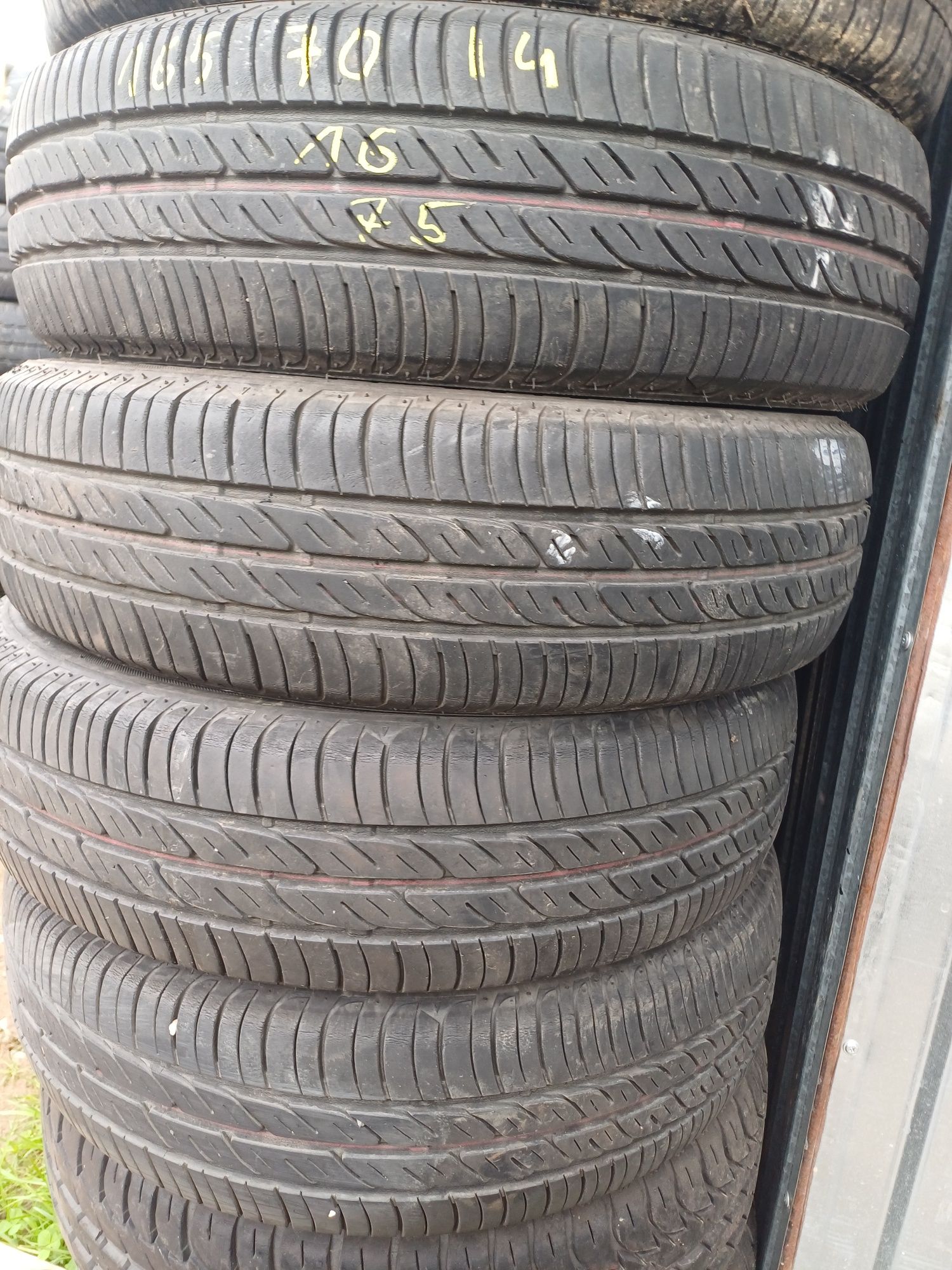 4 opony letnie 165/70r14 Firestone 6mm