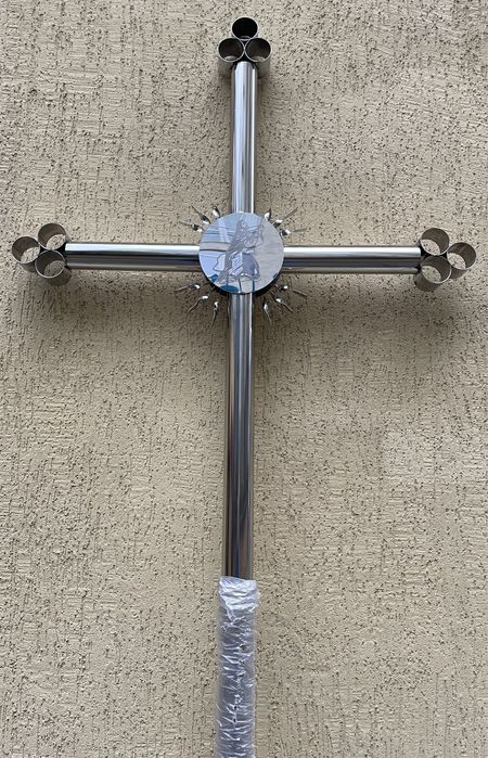 Хрест на цвинтар з нержавіки , хрест нержавіючий