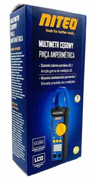 Multimetr  Cęgowy Niteo Nowy