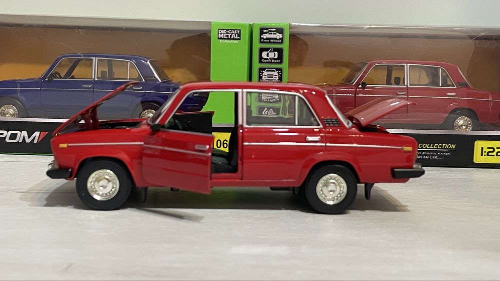 Нова машинка ВАЗ 2106 металева модель іграшка дитяча колекційна 1:22