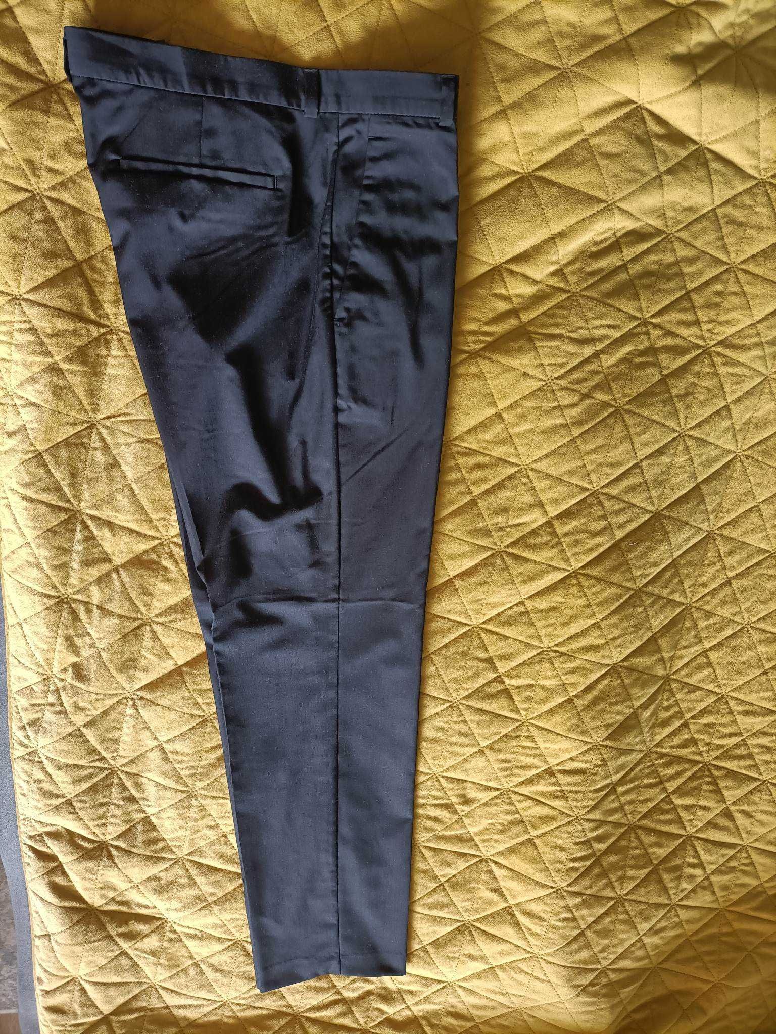 Spodnie garniturowe H&M Skinny Fit 50 czarne nowe
