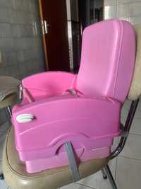 Cadeira alimentação para criança rosa
