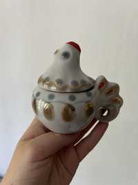 cukierniczka porcelana pojemnik kura