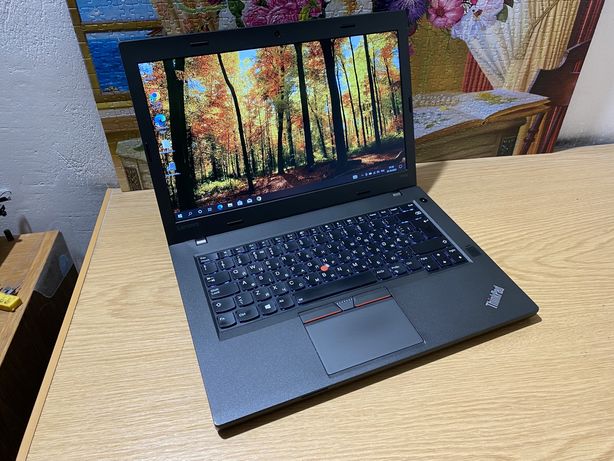 Ноутбук 14”FullHD IPS Lenovo ThinkPad T460p i5-6440 HQ/8/256