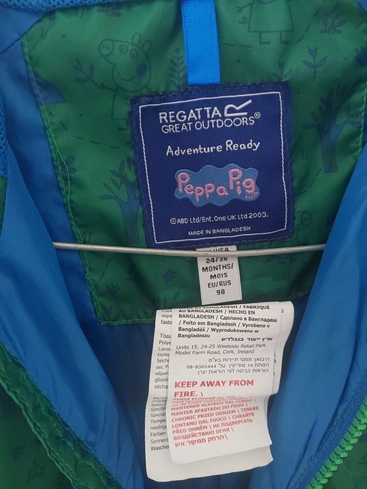 Kombinezon przeciwdeszczowy Regatta Świnka Peppa rozmiar 98