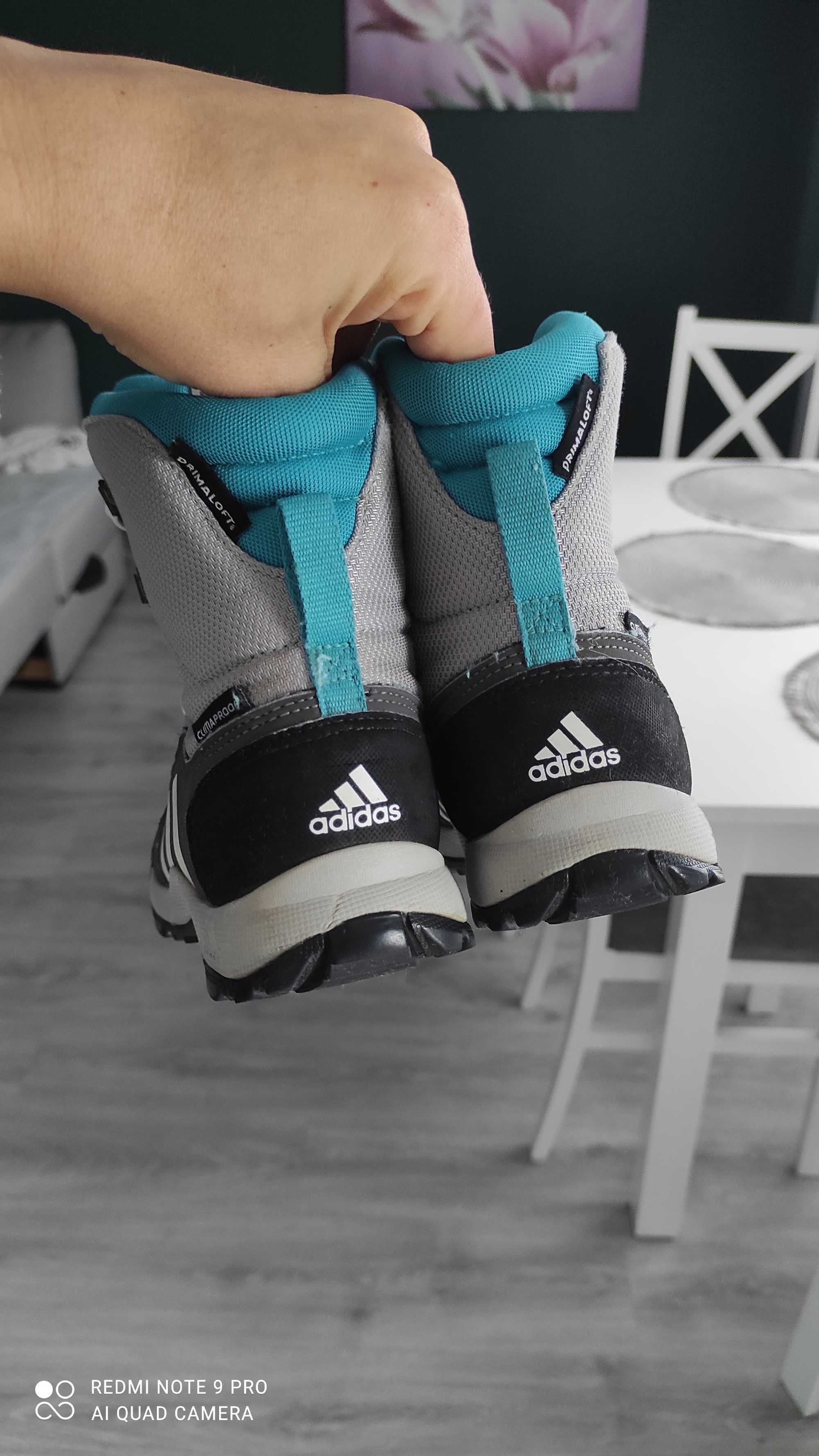 Buty zimowe śniegowce Adidas 30 chłopiec dziewczynka wkładka 18cm