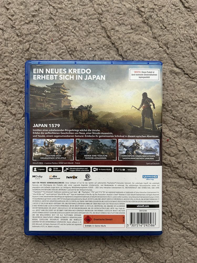 Assassin’s Creed Shadows PS5