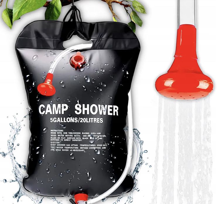 Przenośny prysznic turystyczny 20L kempingowy pod namiot ogrodowy