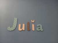 Literki na ścianę Julia