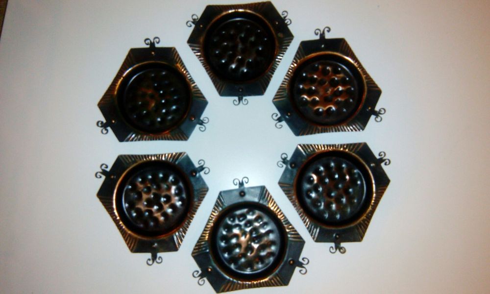 Podstawki podkładki pod herbatę metaloplastyka