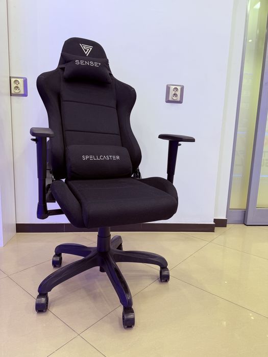 Fotel Gamingowy Materialowy obrotowy biurowy Sense7