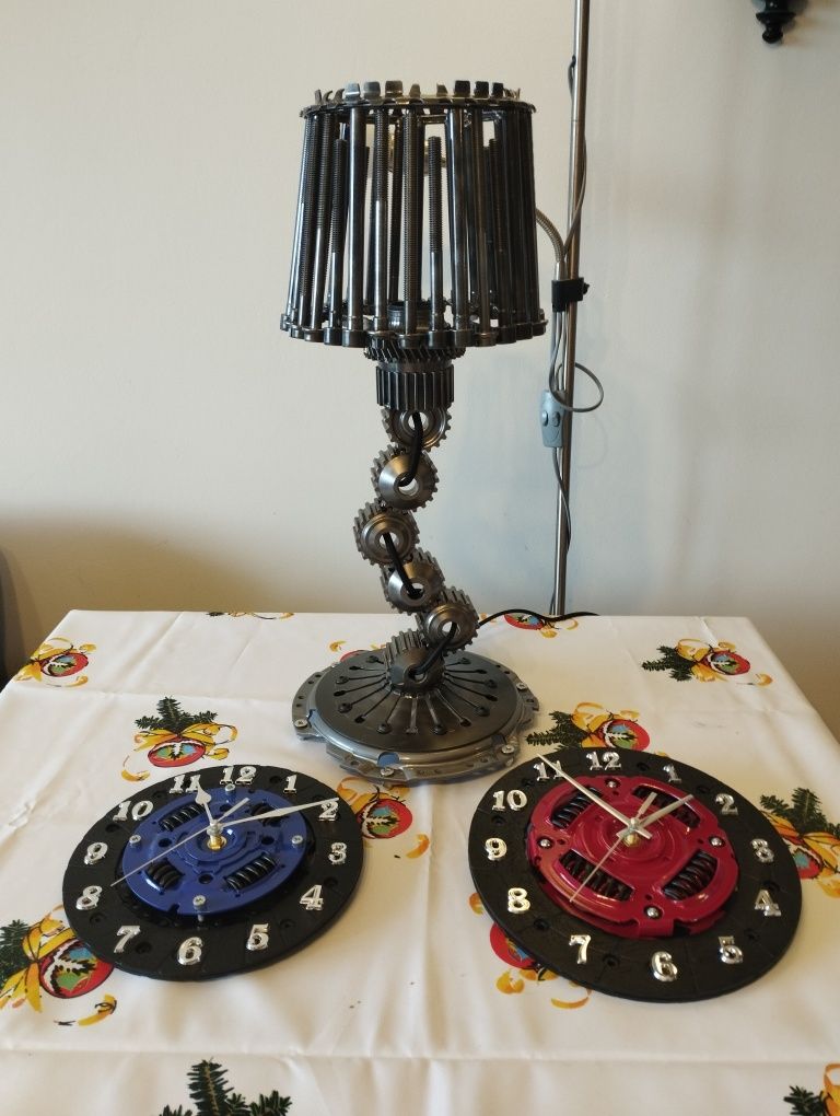 Zegar handmade z tarczy sprzęgła