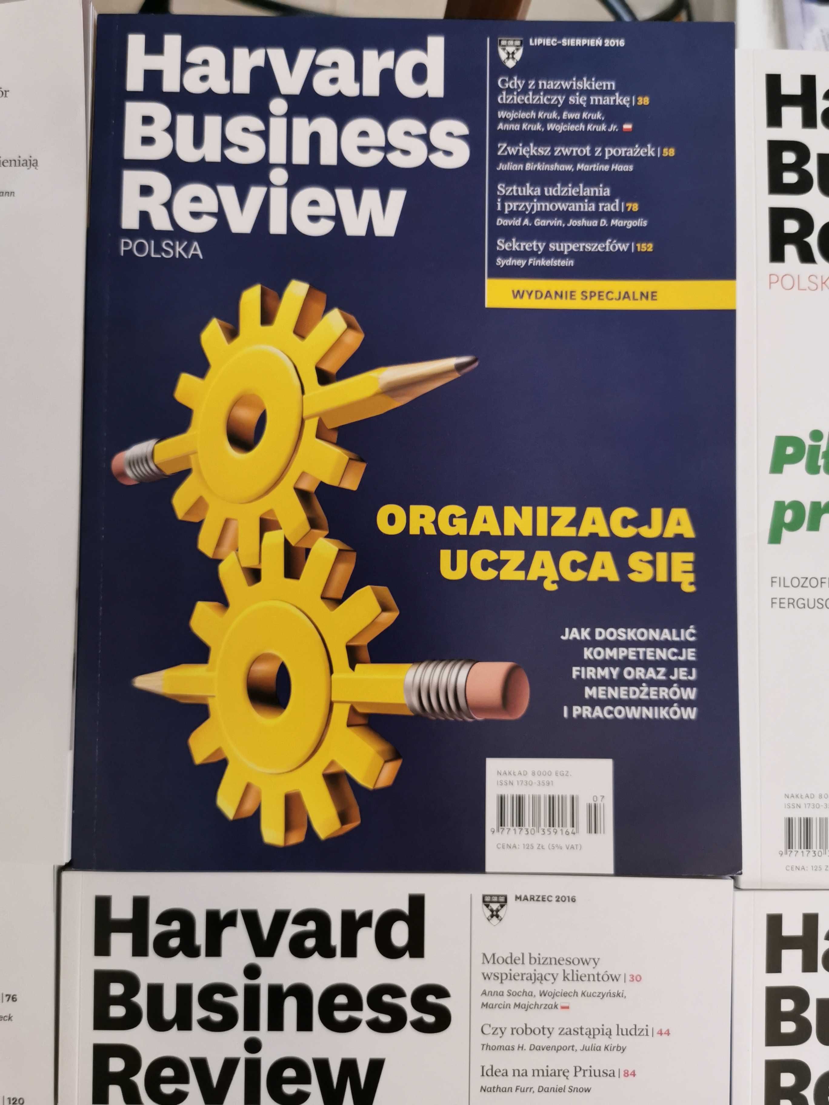 Harvard Business Review Polska 8 sztuk 2016 rok