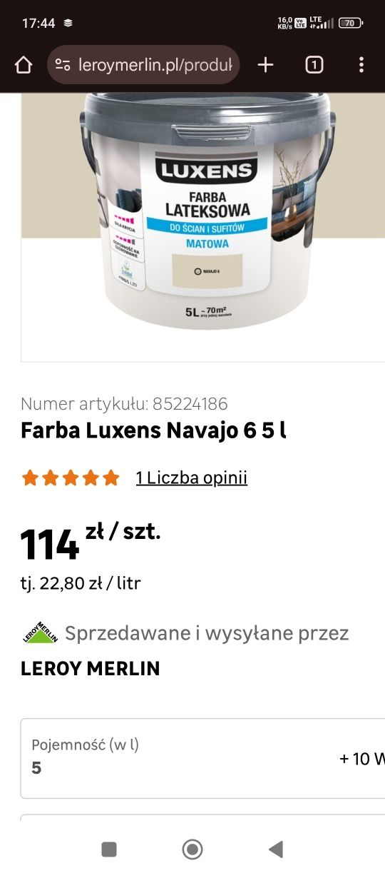 Farby do wnętrz plus podkład