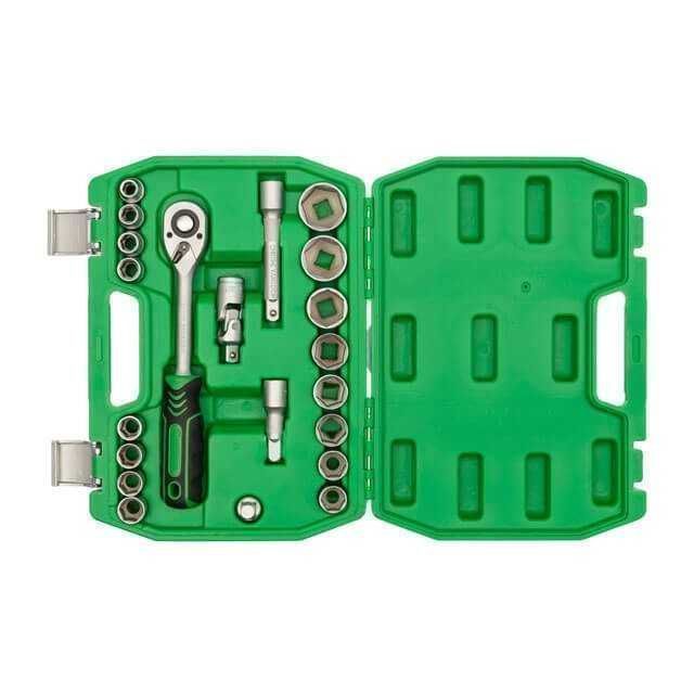 Набір інструментів 21 од 1/2"  INTERTOOL ET-6021SP набор головок 10-32