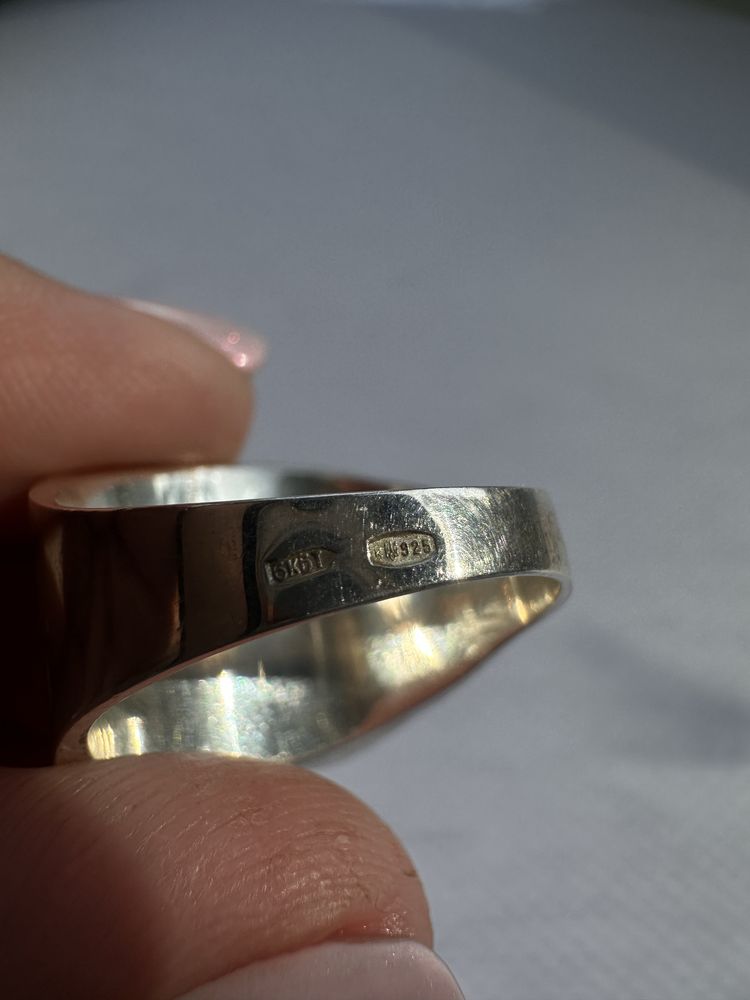Кольцо серебрянное 925 , размер 20, вес 11,03 грамма Playboy