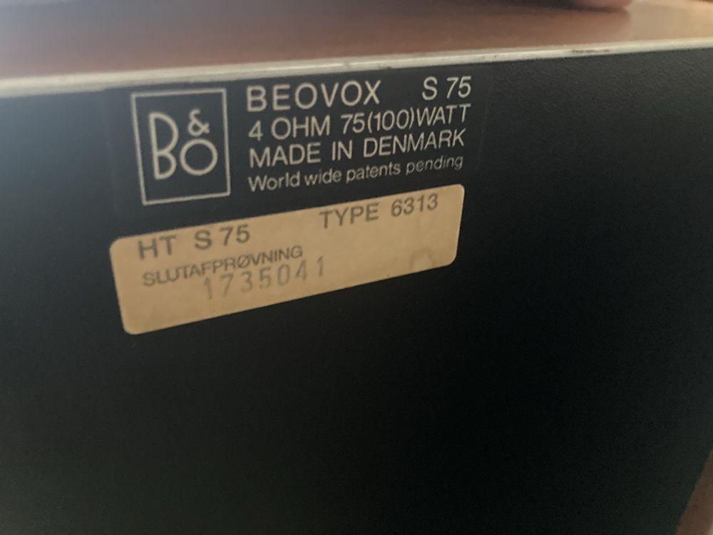 Beovox S 75 kolumny, głośniki