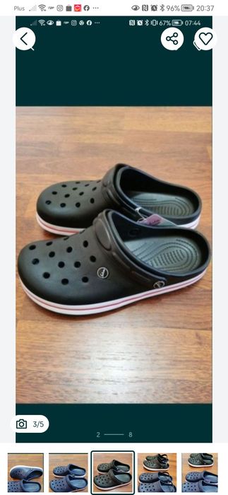 Klapki Męskie Typu Kroksy Lekkie Wygodne 45