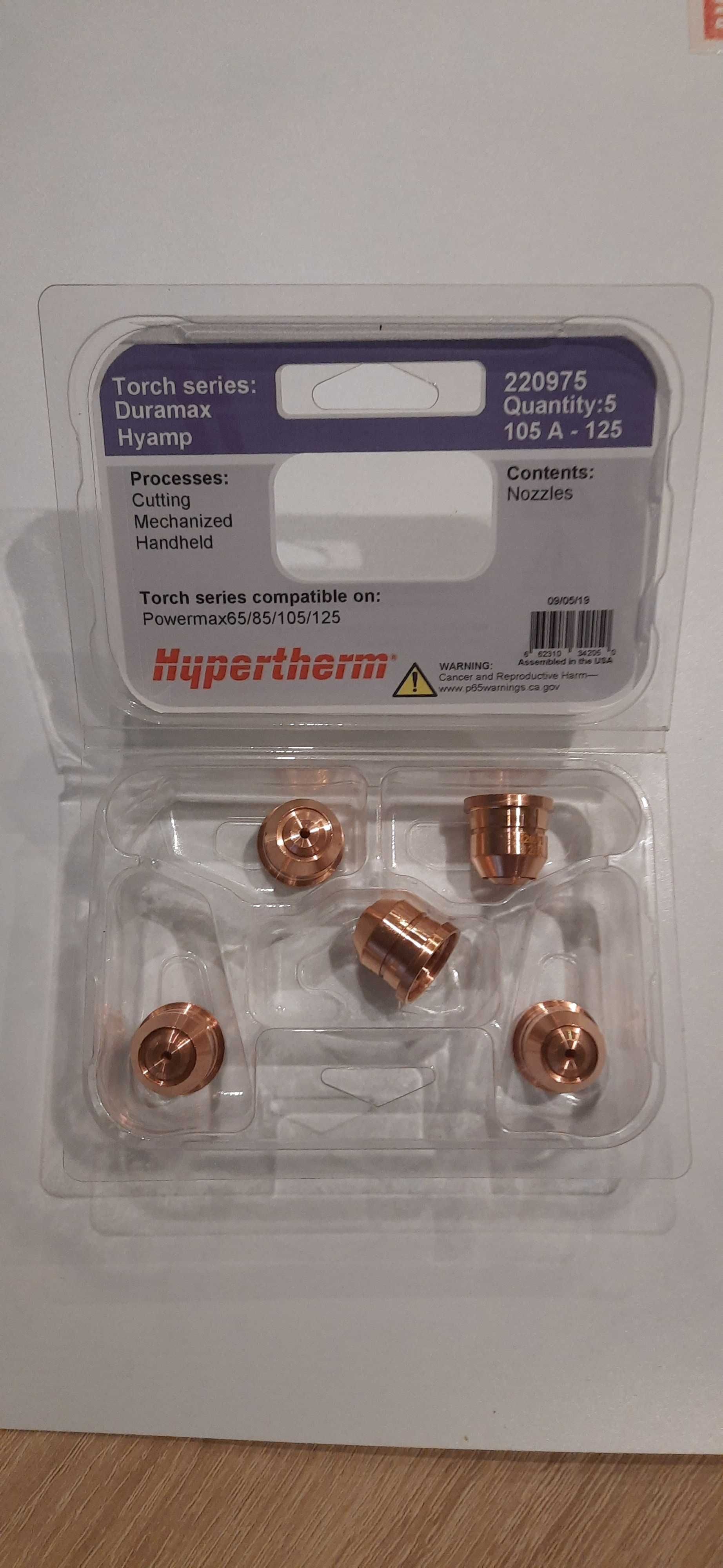 Oryginalne dysze do przecinarki hypertherm powermax 220975