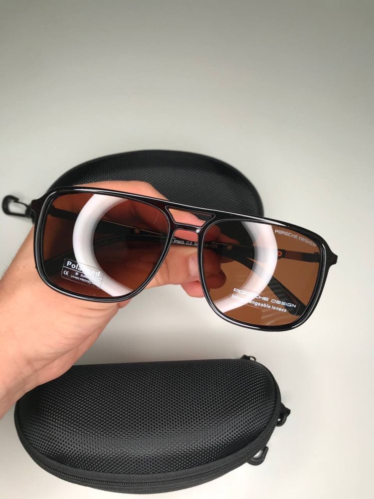 Солнцезащитные очки с шторками Порше Porcshe Polarized поляризация!